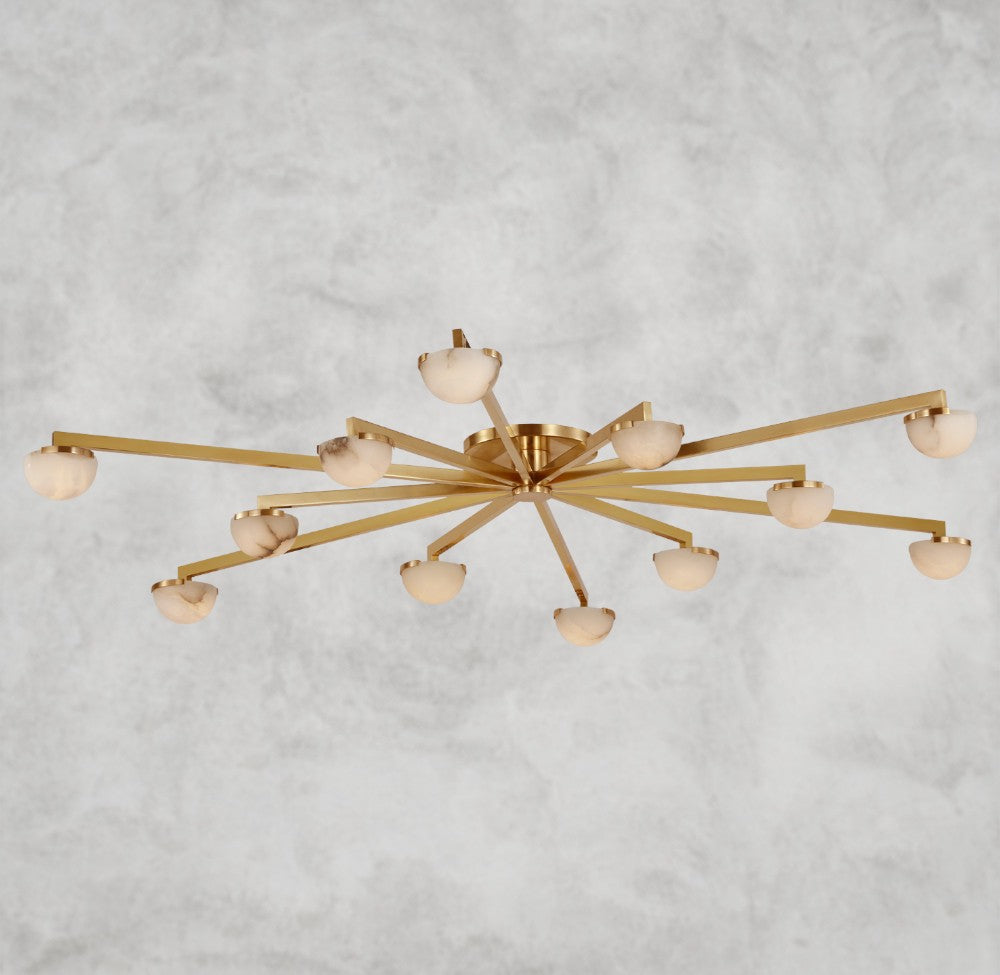 Pedra Staggered Arm Flush Mount 36", 48", 60"
